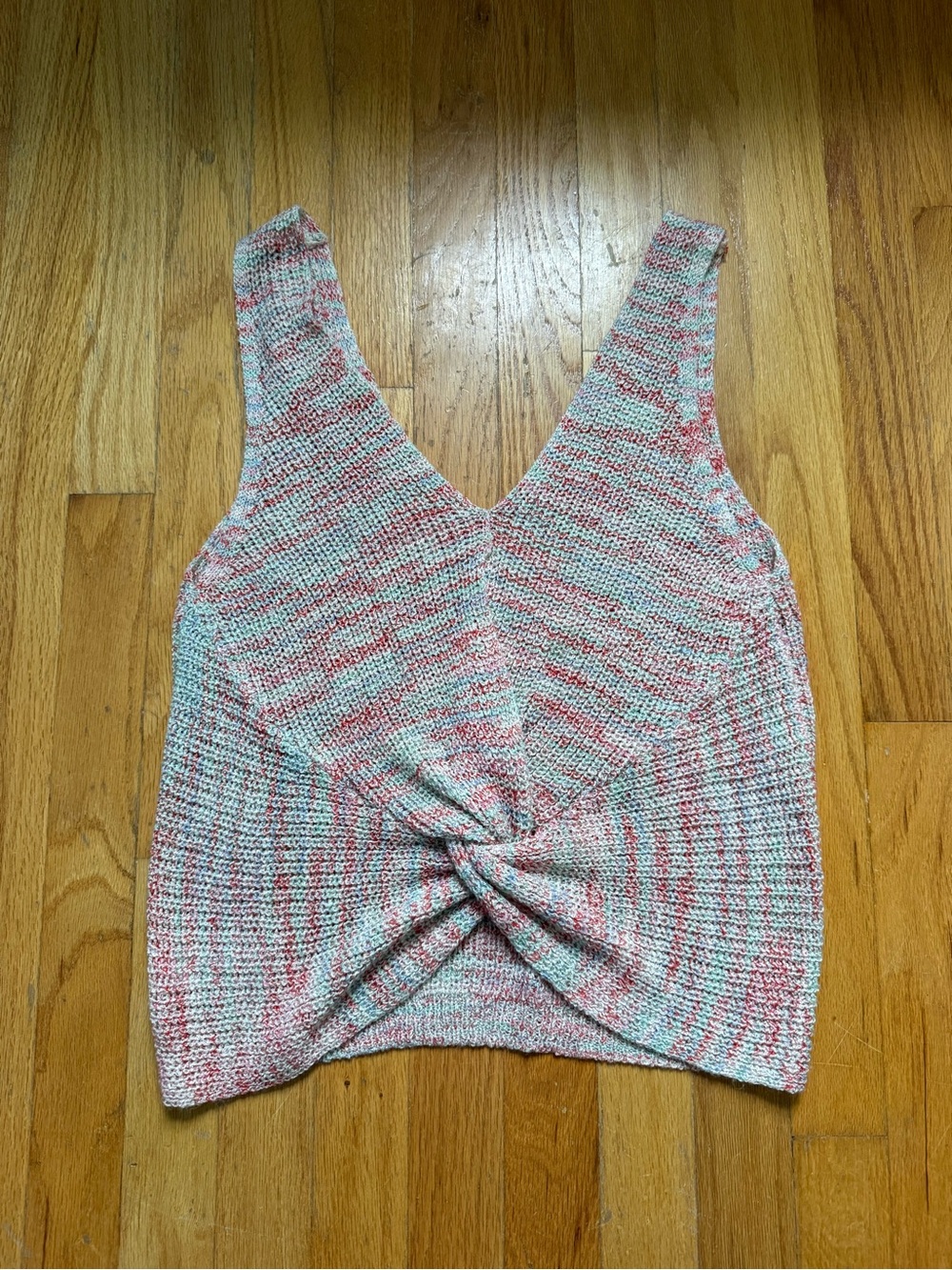 Twist-Front V-Neck Knit Camisole
